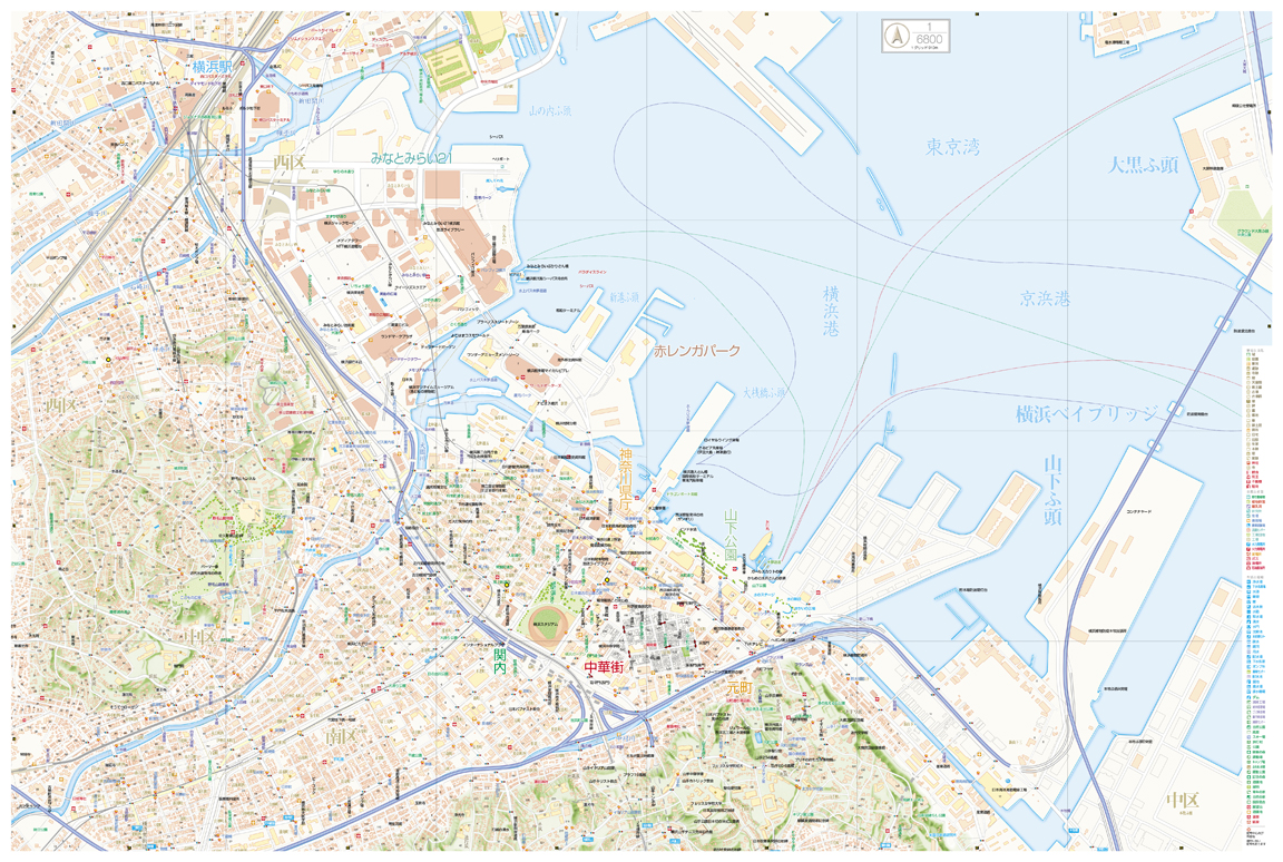 横浜班別行動地図
